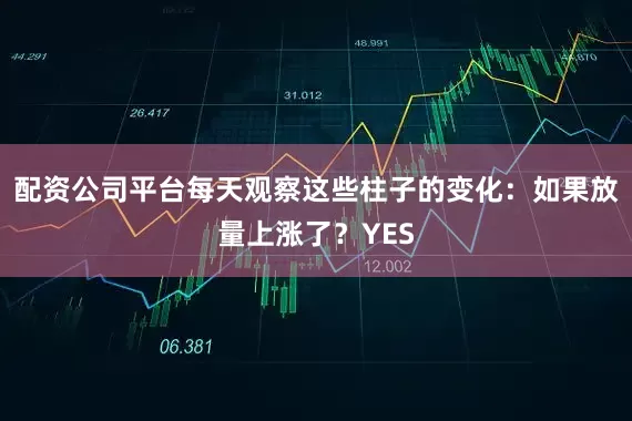 配资公司平台每天观察这些柱子的变化：如果放量上涨了？YES